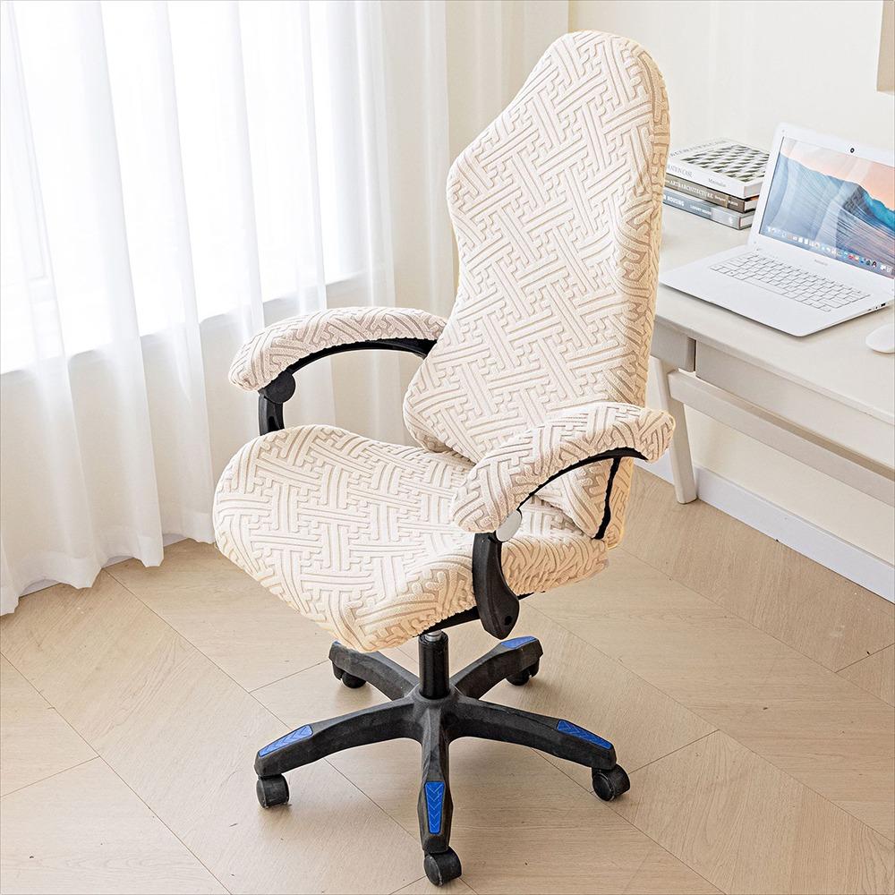 1 шт Эластичный чехол на стул пылезащитный с чехлами на подлокотники чехлы для игровых кресел универсальный флисовый жаккард 7880₽