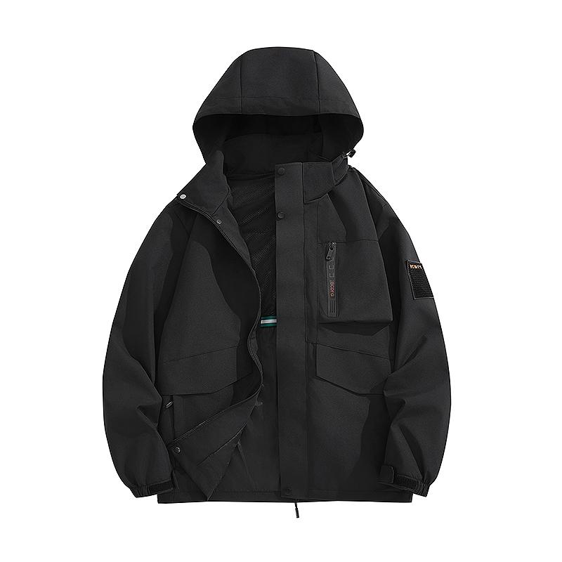 

Куртка-штурмовка большого размера для пары, мужская ветрозащитная куртка, женская куртка для альпинизма S-7XL M чёрный