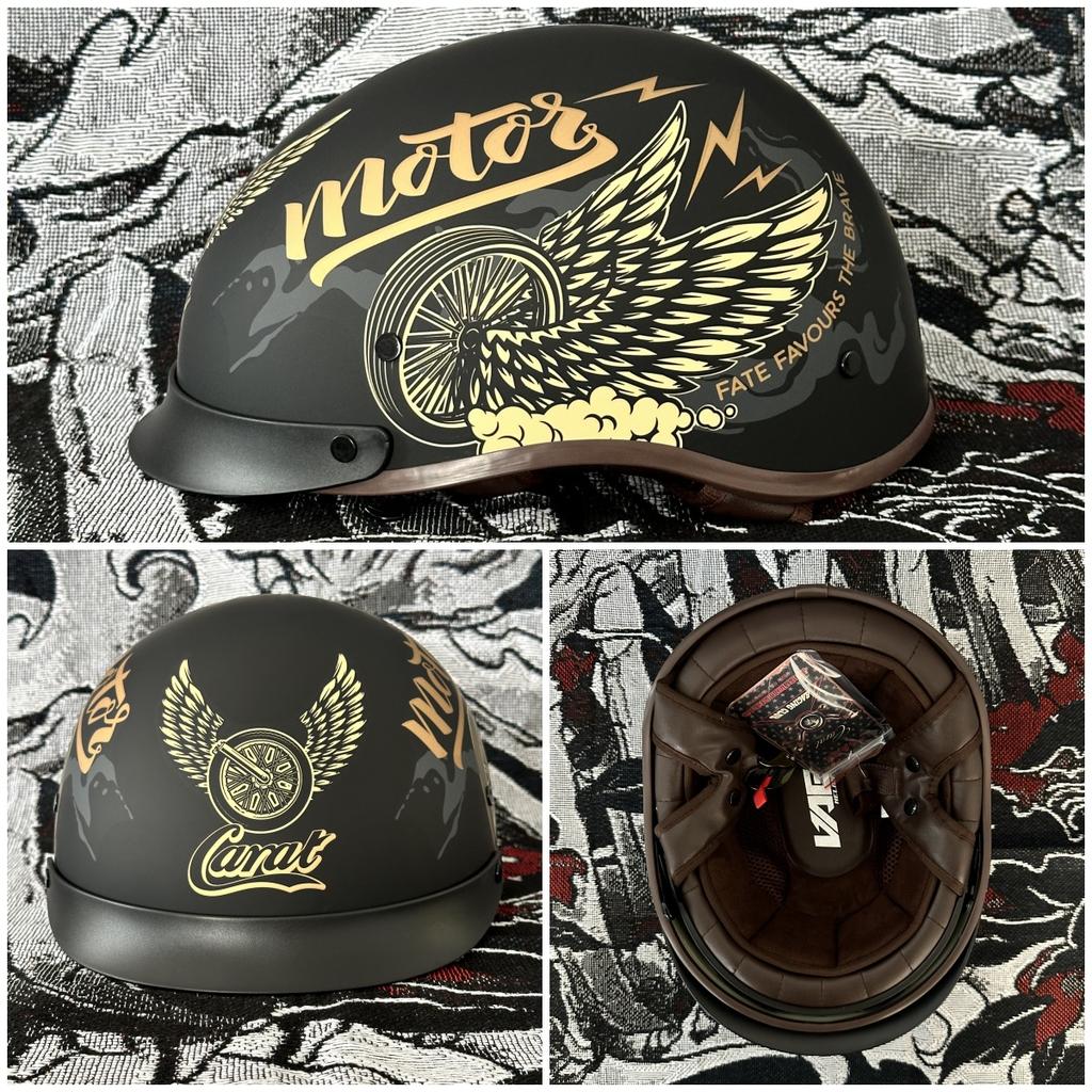 Retro Baseball Cap Helmet Cool Decals For Motorcycles Scooters Skateboards Washable Liner Built-in Visor