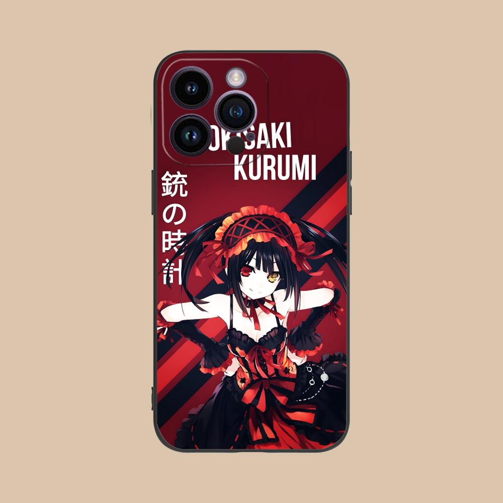 Date a Live Kurumi Tokisaki Phone Case for iPhone 17 16 15 14 13 12 11 X XR XS 8 7 Pro Max Plus Mini Colour Protective Cover
