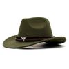 Unisex Trendy Western Cowboy Hat Cowgirl Cap Fedoras Costume Accessory For Halloween Christmas Birthday Masquerade Party Hats