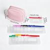 7/14PCS Portable Waterproof Pill Pouch Set Leakproof Zippered Pouches 7-Day Pill Organizer Moisture-proof PU Leather