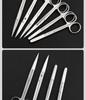 Stainless Steel Ophthalmic Surgical Scissors - Straight/Bent Tip, Sharp for Suture Removal