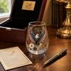 250 Years of Freedom Commemorative Eagle Glass 1776 To 2026 USA Anniversary Collectible Drinkware Stemless Glassware