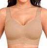 OEAK Reggiseno in Gel Wireless da Donna Taglie Forti Supporto Senza Cuciture Copertura Completa Push-Up Comodo Senza Ferretto