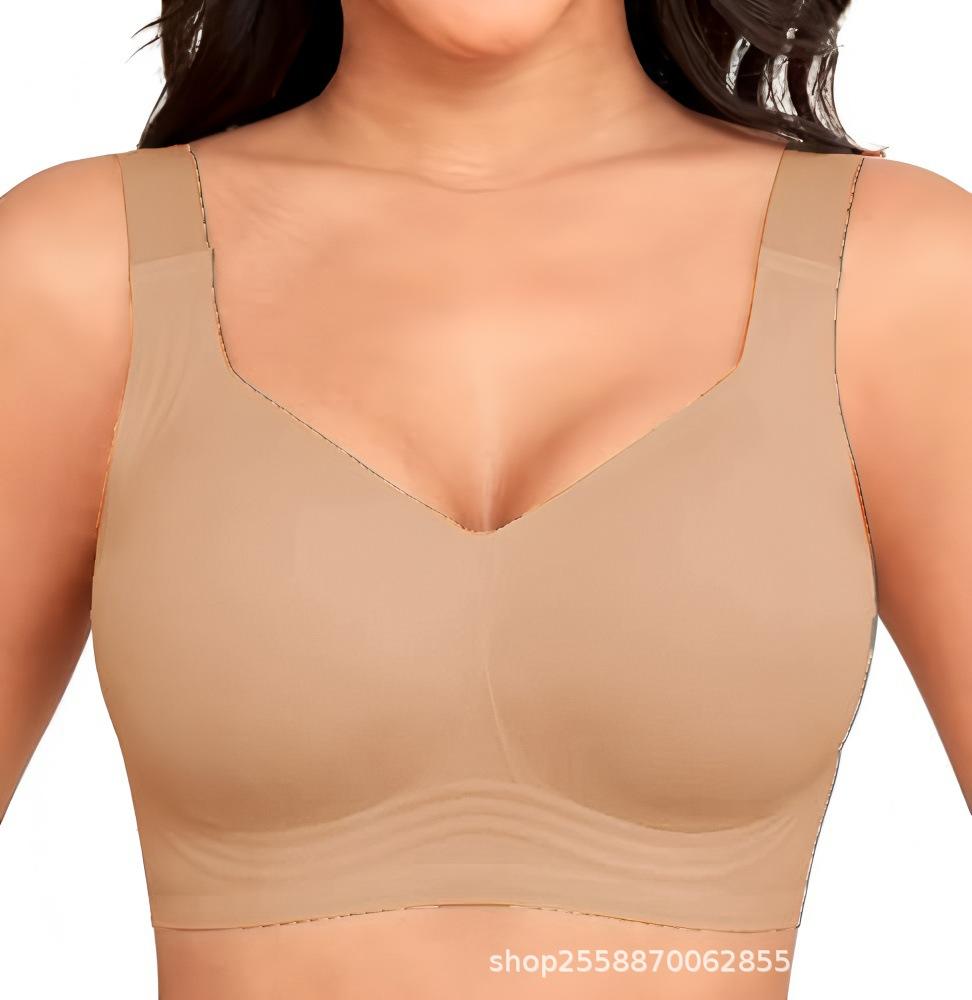 OEAK Reggiseno in Gel Wireless da Donna Taglie Forti Supporto Senza Cuciture Copertura Completa Push-Up Comodo Senza Ferretto