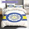 LUFC Logo Bedding Quilt Set Quilt Cover Pillowcase Home Decoration Birthday Gift (1 * Duvet Cover + 2 * Pillowcase, Without Core)