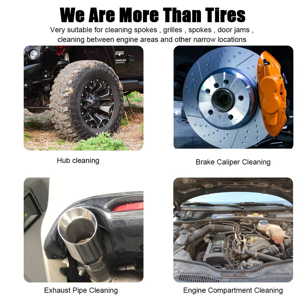 Radreifenbürste Autowäsche Rutschfester Griff Staubentferner Reifenreinigungswerkzeuge Universal-Autoreinigungsbürste