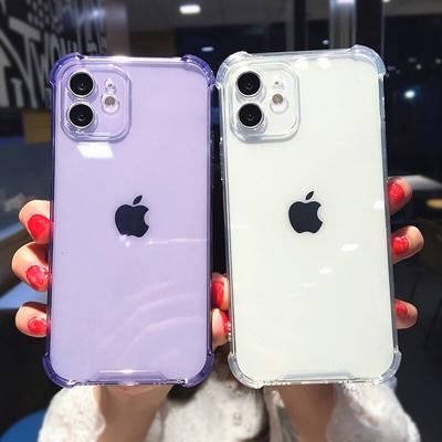 Ütésálló átlátszó TPU burkolat iPhone 15 14 13 Pro Max 12 Mini telefontok iPhone 11 Pro Max Xs XR X 7 8 Plus 6 6s puha burkolathoz