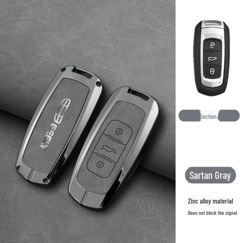 Fits: Geely Emgrand Key Cover - Xingrui, Xingyue L, Binrui Cool, Boyue, Binyue GS, GL Full Package, Metal Buckle