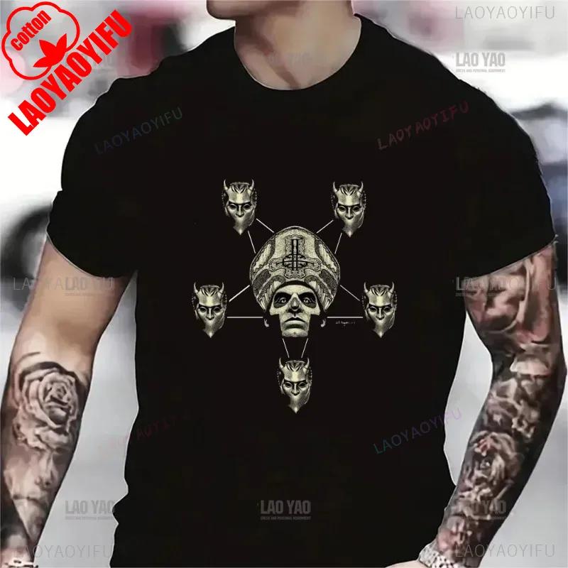 Casual Fashion Ghost of Tsushima Als Heavy Metal Band Musik Parodie Schwarzes T-Shirt Unisex Baumwolle Streetwear Hipster Ropa Hombre