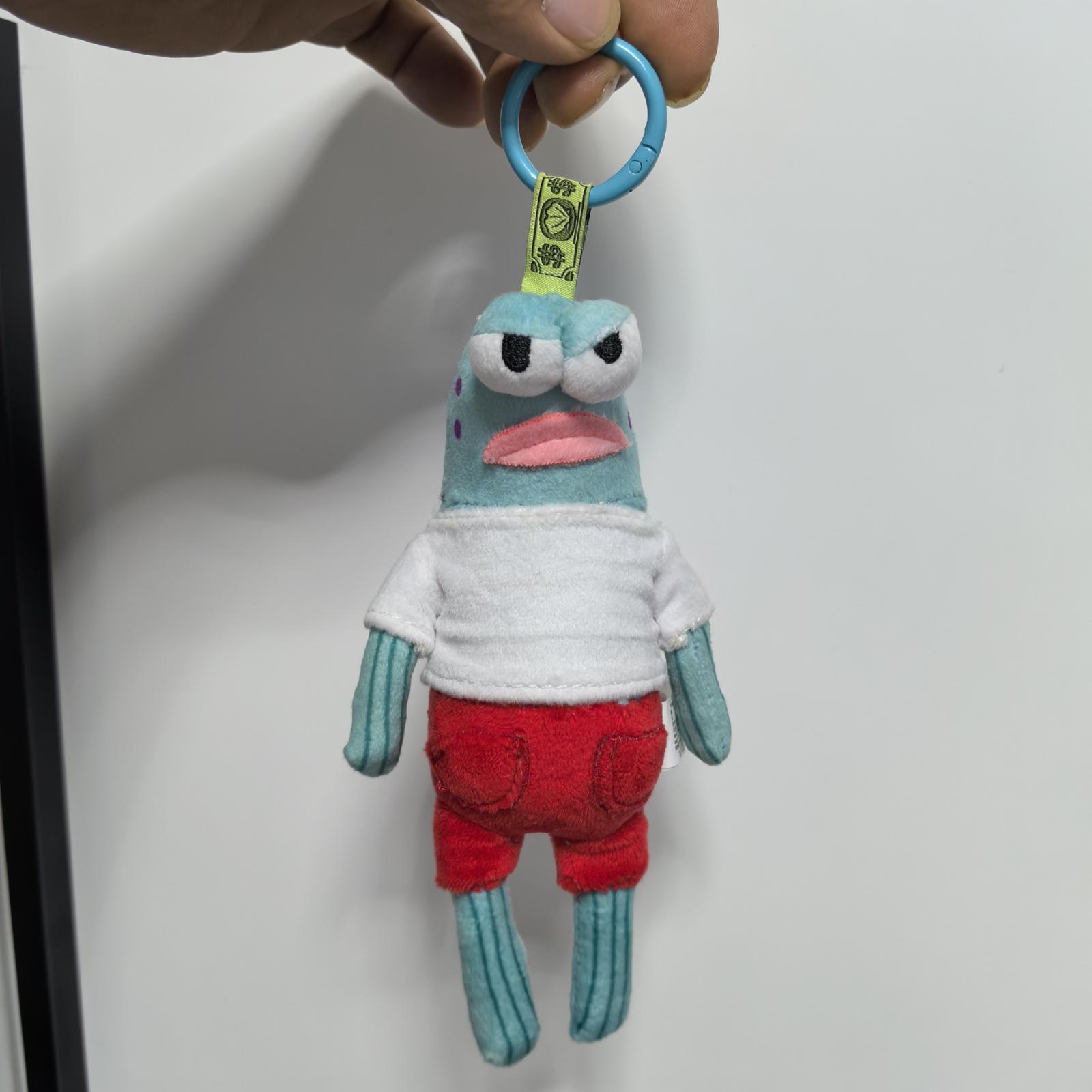 Residential Plush Toy Keychain, Adorable Ugly-cute Fish, Cute And Creative Backpack Charm, Doll Keychain one size