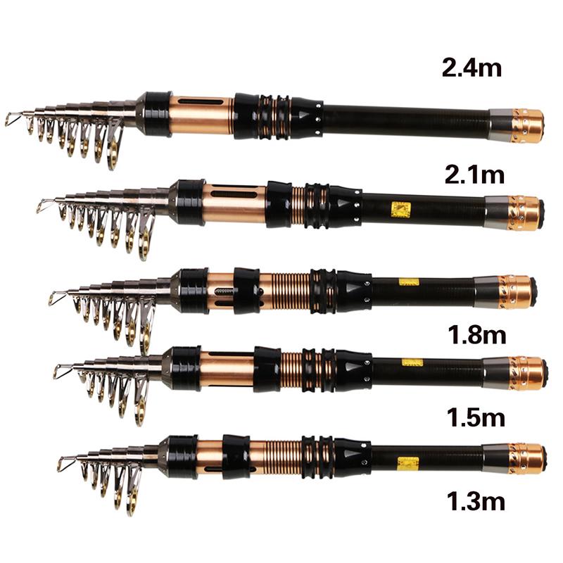 Buy Fishing Rods Carbon Fiber 1.32.4M Telescopic Portable Rod Mini