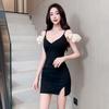 Main Store Women's Clothing New Suspender Summer Girl Spice Girl Low-cut Sexy Dress, Thin Figure Soft Temperament Work Clothes