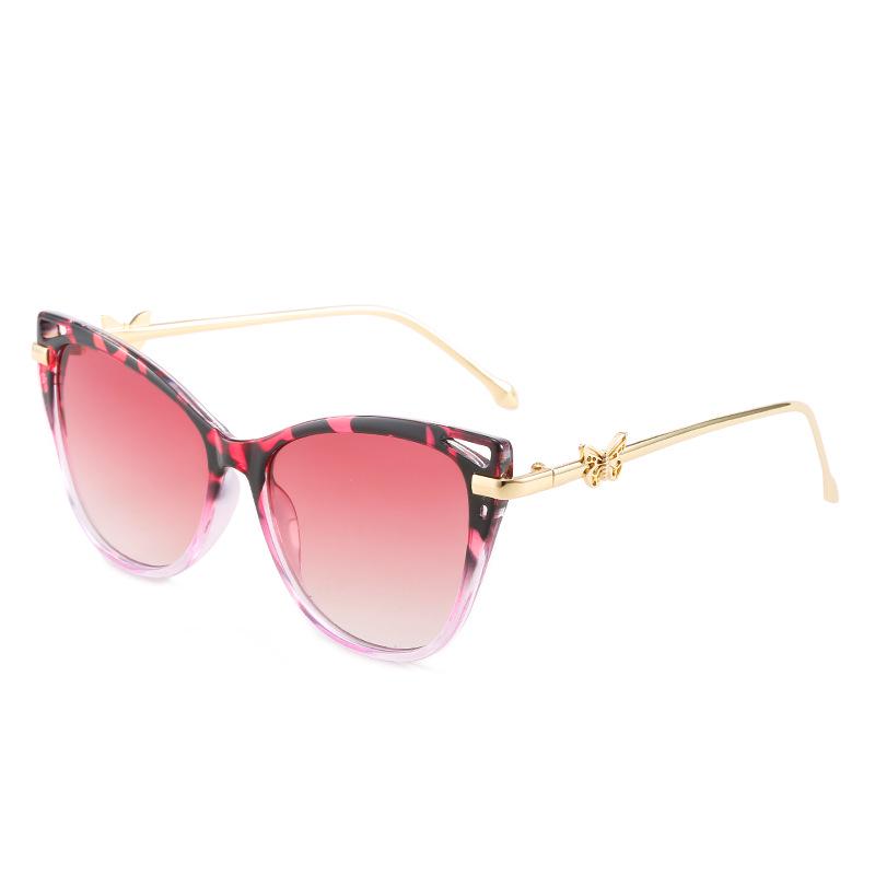 Óculos de Sol Femininos Cat Eye Borboleta Primavera 2022 - Armação de Metal Tendência, Estilo INS