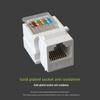 Cat6 RJ45 Gigabit Ethernet Tool-Free Network Jack and Socket with Integrated Cabling Plug.