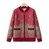 Women's Mid-Aged & Elderly Spring Knit Cardigan Sweater