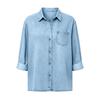 Women's Denim Button Casual Top for Everyday Wear