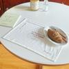 Cotton Cup Mat Square Photo Background Cloth New Printed Placemats  Table Decor