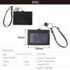 Tochigi Leather Genuine Leather ID Case with Reel and Strap Fits Business Employee ID and Made in Available in 7 A Great Set. Cards, Cards, Passes.