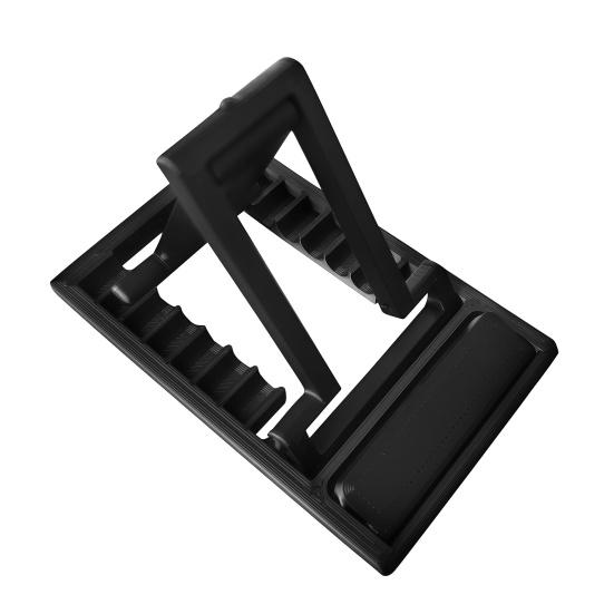 Foldable Phone Holder Credit Card Sized Portable Adjustable Cell Phone Mount for Hands-Free Viewing Easy One-Hand Operation Smartphone Stand