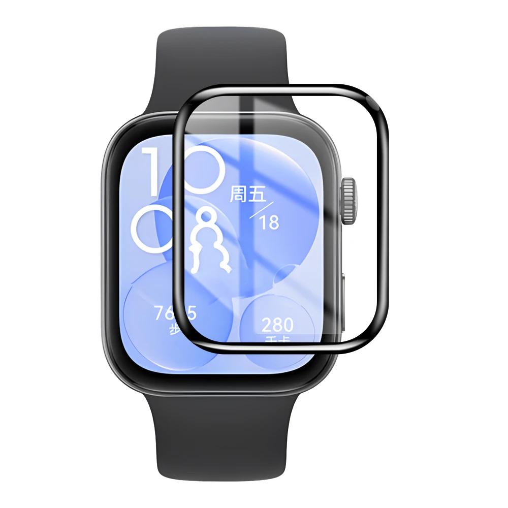 For Huawei Watch Fit 3 Full Cover Protective Film Anti-scratch 3D Curved Soft Screen Protector for Huawei Watch Fit3 Accessories
