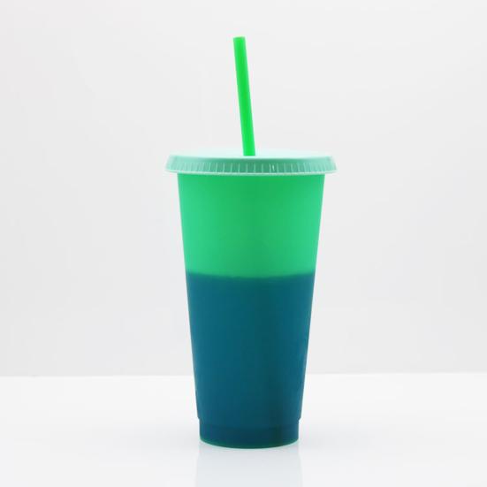 720ML Water Bottle Decorative Layout Props Plastic Adding Vitality Color Changing Beverage Cup for Kitchen