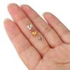 100pcs Open Crimp Beads Covers Crimp End Beads Stopper Spacer Beads for DIY Bracelet Jewelry Making Findings Components Supplies