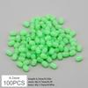 100Pcs Cylindrical Luminous Soft Fishing Beads 5 Optional Sizes 5.2mm 6.2mm 7.2mm 8.3mm 10mm Practical Sea Fishing Tackle Accessories
