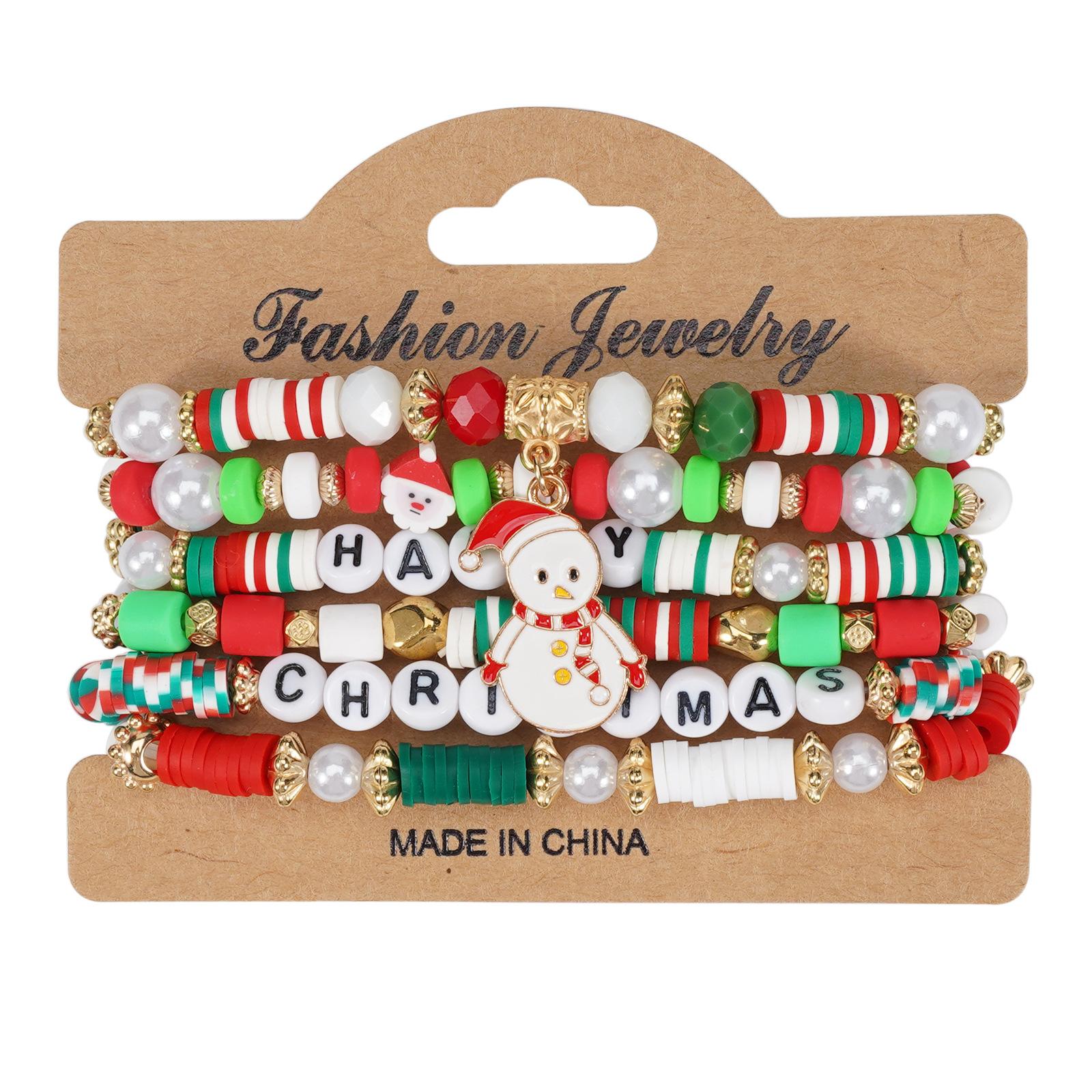 

JYL TS Bracelet Christmas Handmade Santa Pendant Amplifies Cheer & Abundance Style 1 пфальц синий