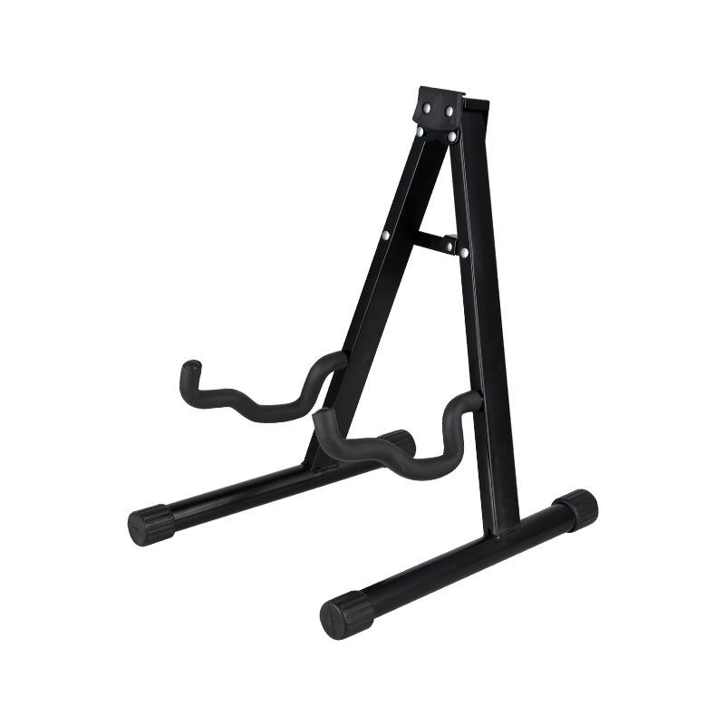 A-Type Wooden Folding Guitar Stand for Acoustic, Electric, Bass, and Pipa
