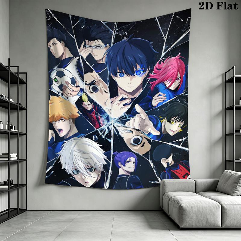 BlueLock Wall Tapestry Aesthetic Wall Hanging Printed Fabric Blanket Decorative Tapestries for Bedroom Living Room Home Decor