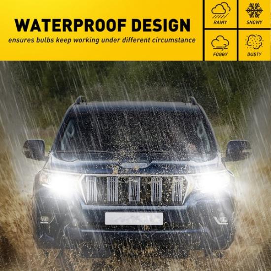 AUXITO 9006 LED Headlight Bulbs Conversion Kit Low Beam 6500K Wireless White 2x