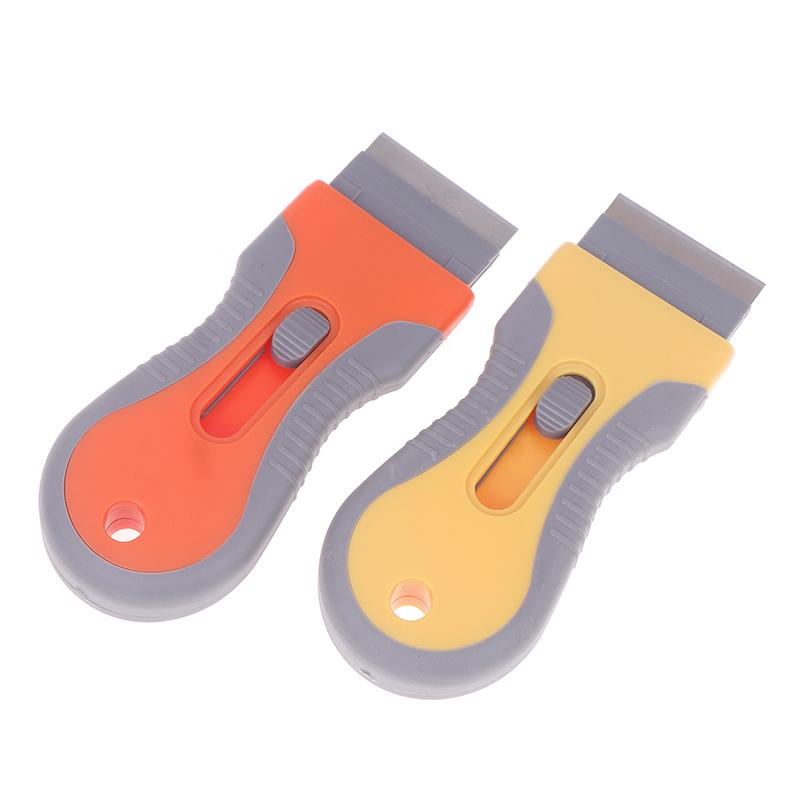 Ostrze do usuwania kleju Szklany piekarnik Razor Skrobak Plastikowy uchwyt Razor Skrobak Łopatka Samochód Film Narzędzie Czyszczenie okien Ostrze Skrobak