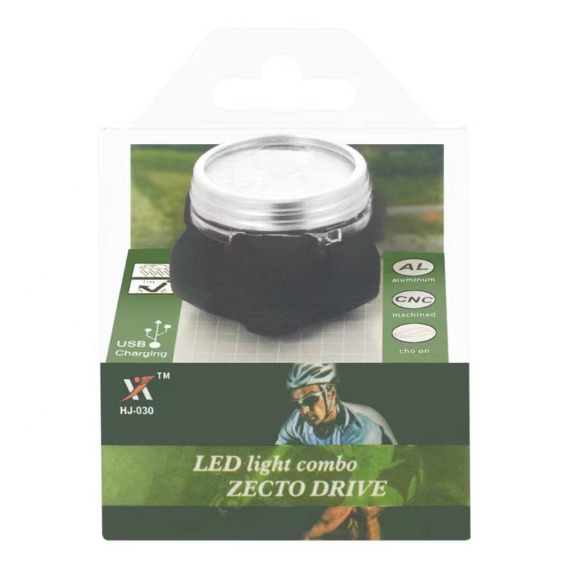 030 New USB Rechargeable Bicycle Lights Highlight Riding Lights COB Waterproof Creative Taillights Safety Warning Lights