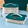 Home Dumpling and Wonton Freezer Box: Multi-layer Transparent Storage for Fresh-Keeping
