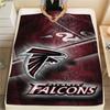 Atlanta Falcons Print Flannel Blanket, High Quality Comfortable for All Seasons, Home Decor, Warmth and Comfort, Perfect for Christmas Gifts