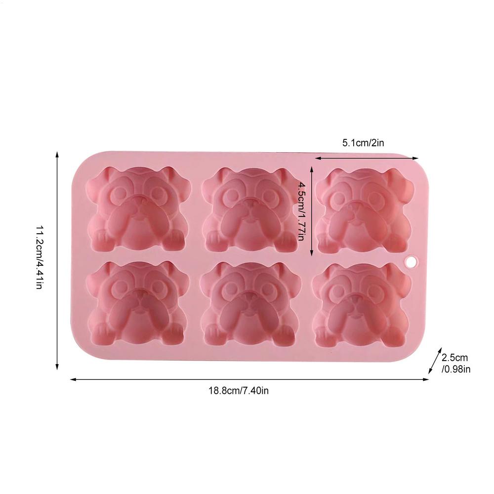 

Dog Ice Mold 3D Bulldog Shape Silicone Tray Freezer Cube Maker Cute Animal Whiskey Cocktail Jelly Chocolate Snack Form