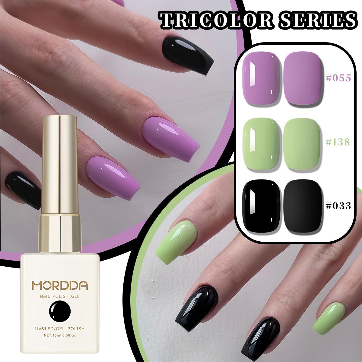 

2025 Purple & Black Series Gel Nail Polish Set - Popular Salon Colors