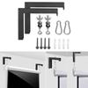 Universal Projectors Screen Wall Mounted Bracket Set L Bracket Style Hooks for Home Movie Screen Hanging