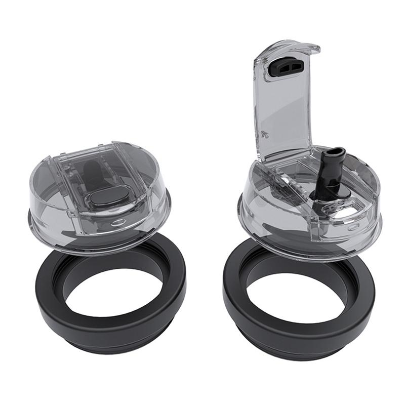 AB66-Replacement Lid For Stanley Tumbler Cup With Soft Silicone Straw, Replacement Flip Straw Cover