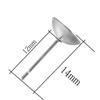 100pcs Stainless Steel Cup Shape Earring Settings Ear Post Pin Findings DIY Ear Jewelry Making Earrings Blank Base Fits Crystal