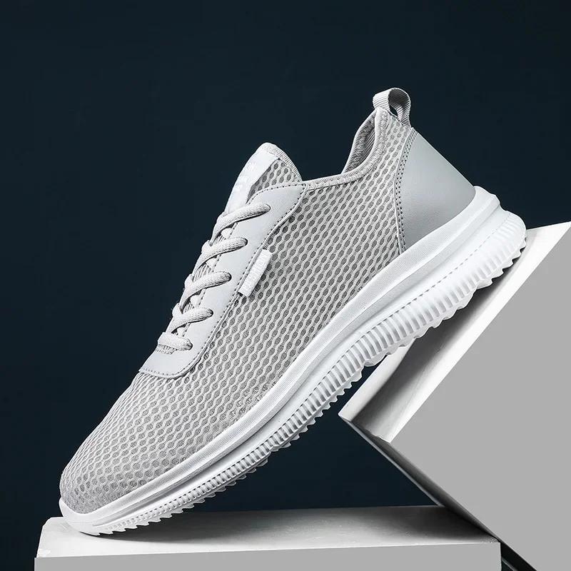 MAEDEF Summer Lace-up Mesh Shoes Men Sneakers Lightweight Men's Casual Shoes Walking Footwear Tenis Masculino Zapatillas Hombre