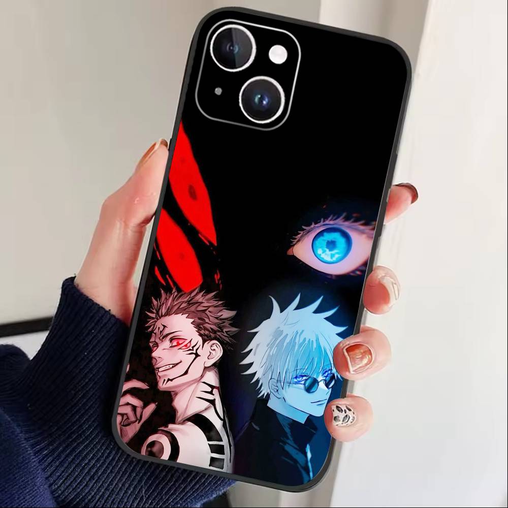 Jujut-su I-Ichiji L-Kaisen Phone Case For iPhone 17 16 15 14 13 12 Max Plus Silicone Black Cover