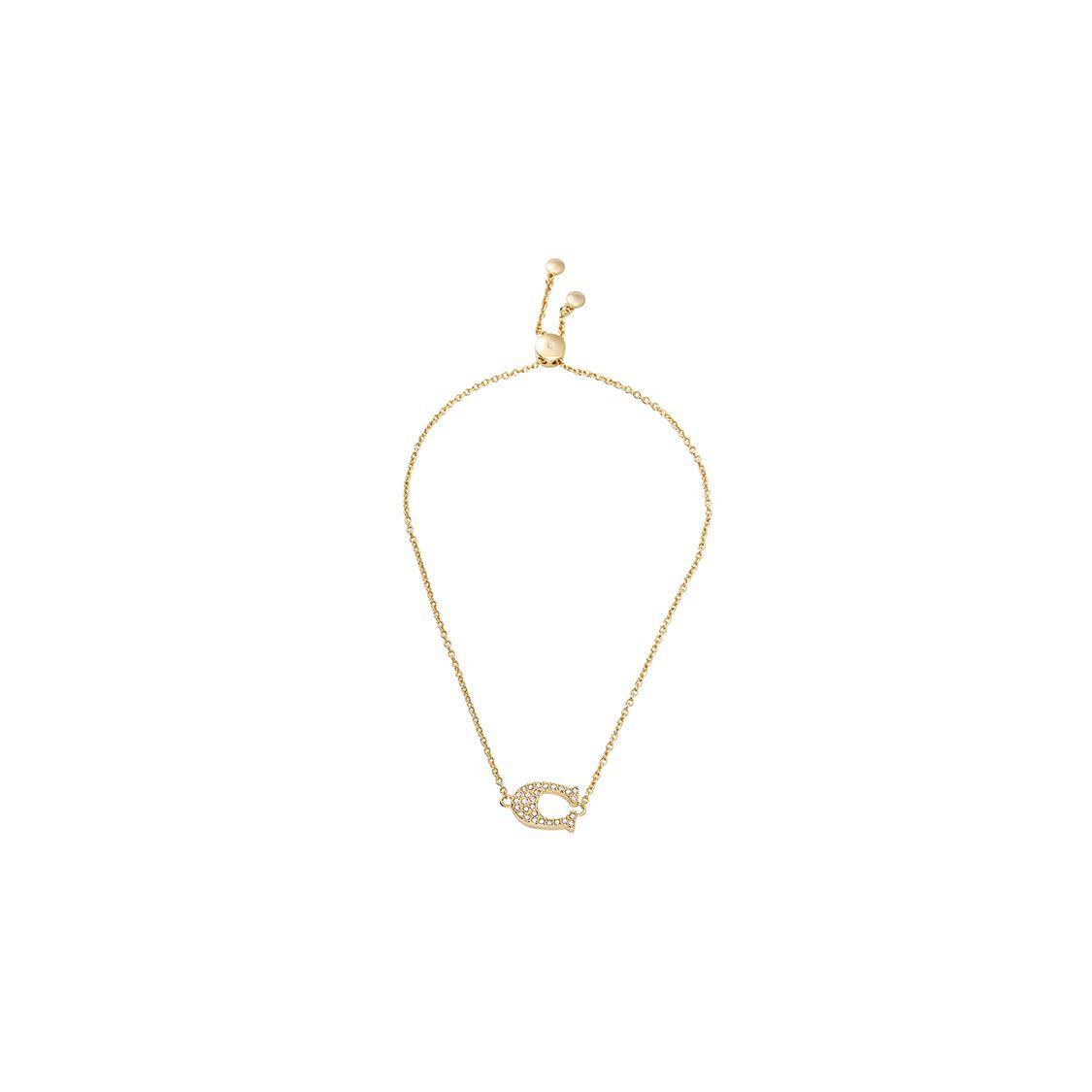 

Coach C Shape Brass Bracelet Women Bracelets Gold 91427-GLD Basic Packaging-Box Not Included