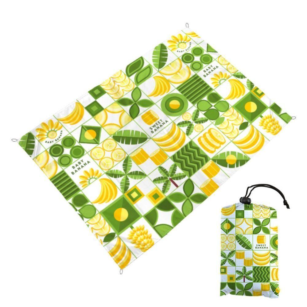 

Portable Mini Picnic Mat Ultra-thin Outdoor Pocket Picnic Blanket Pocket Camping Mat Camping 100x140cm-style F