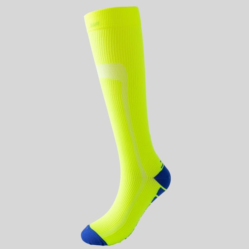 Quick-Drying Compression Socks Men S And Women S Outdoor Cycling Socks Compression Elastic Socks Football Socks Sports Socks Non-Slip Long Tube неоновый жёлтый