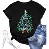 Christmas Shirt for Women Christian Christmas Shirts Religious Prints Tshirts Xmas Holiday Short Sleeve Tops