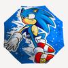 1pc Sonic the Hedgehog Automatic Opening/Closing Umbrella - Portable 3-Fold Design with 8-Bone Iron Frame - Outdoor - Ideal Gift for Fans, Travelers,