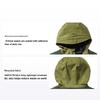 Chaqueta Impermeable Holgada con Capucha para Exterior con Empalme de Bloque de Color Unisex Verde A5Z3Y-U31